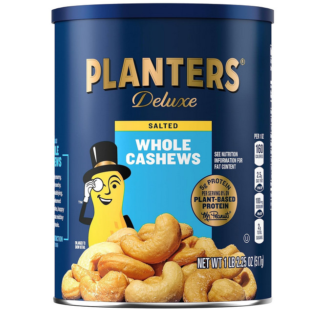 PLANTERS Deluxe Lightly Salted Cashews 1lb 2.25oz