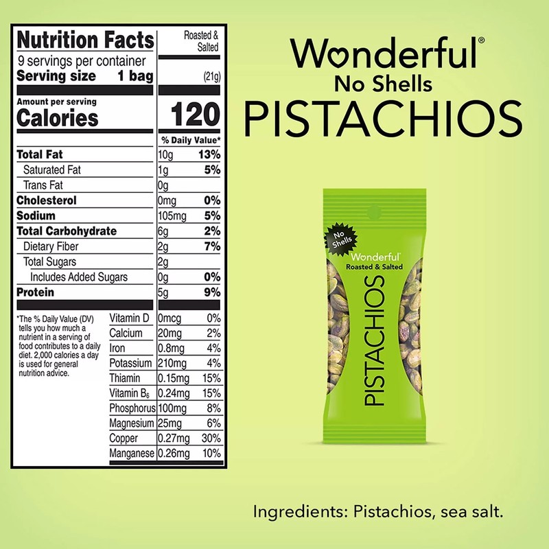 Wonderful Pistachios Variety Pack, 0.75 Ounce (Pack of 21) gallery