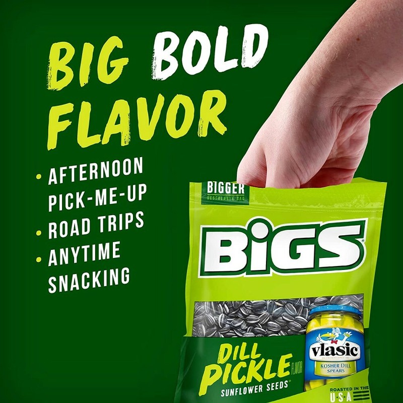 BIGS Vlasic Dill Pickle Sunflower Seeds, Keto Friendly Snack, Low Carb... gallery