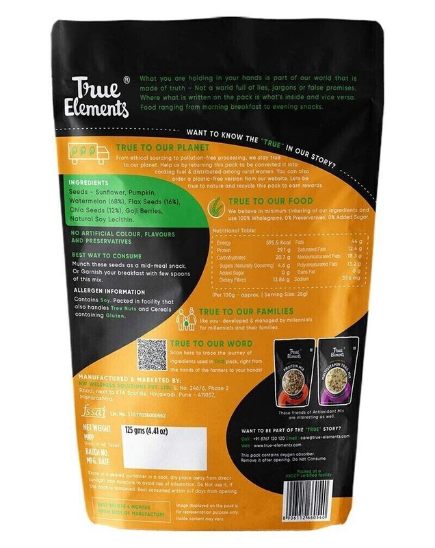 True Elements Antioxidant Mix Seeds 125g * 2 Seeds Mix for Eating Roasted Seed. gallery