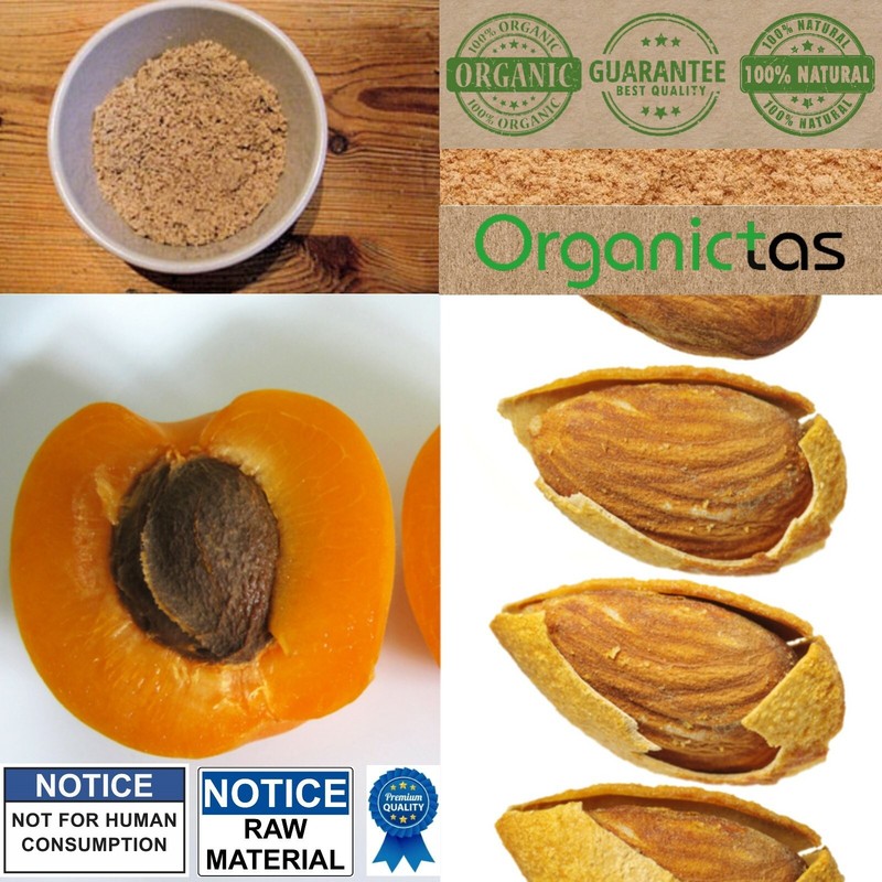 Bitter Apricot POWDER Raw (Seeds, Kernel, Pit, Stone, Core) Best Premium Quality gallery