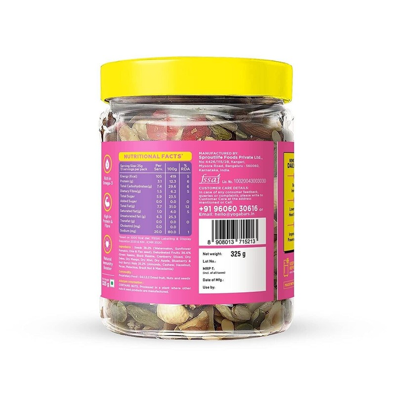 Super Healthy Daily Dose Mixed Nuts, Seeds And Berries - Organic Trail Mix FShip gallery