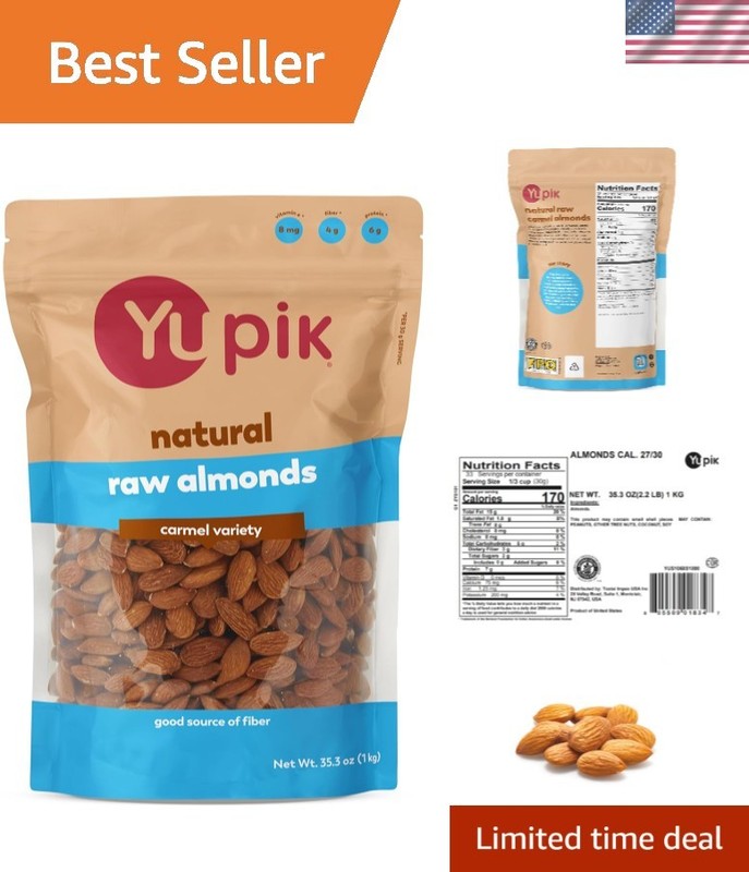 California Raw Almonds (Small Size, 2.2 lb) – Nutritious Gluten-Free Snack