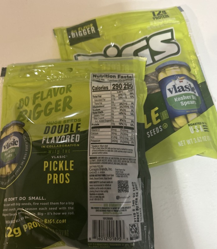 2-Pack BIGS Vlasic Dill Pickle Sunflower Seeds - 3.63 oz Bags gallery