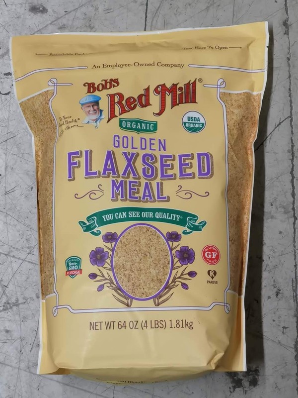 Bob’s Red Mill Organic Ground Golden Flaxseed Meal 4 lb Omega-3 Fiber