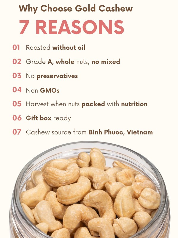 Cashews Roasted Lightly Salted Whole Nut Oil Free 17.64 oz Pack of 1 Salted gallery