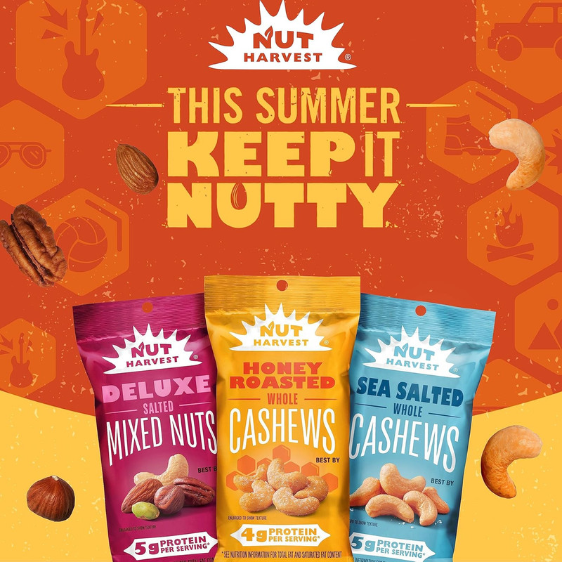 , Sea Salted Whole Cashews, 2.25 Ounce (Pack of 16) gallery