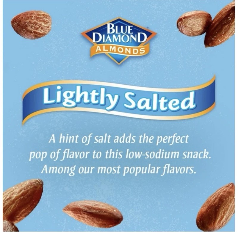 Blue Diamond Almonds, Lightly Salted Snack Almonds 25OZ gallery