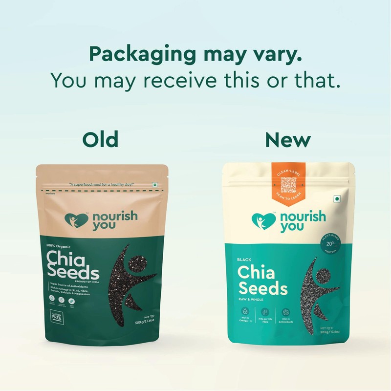 Nourish You Chia Seeds 500g | Omega-3, High Fiber, Protein & Healthy Snack gallery