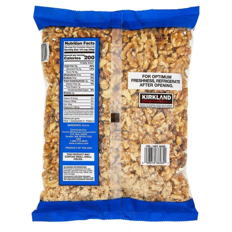 Kirkland Signature Walnut Halves Nuts, 3 lbs gallery