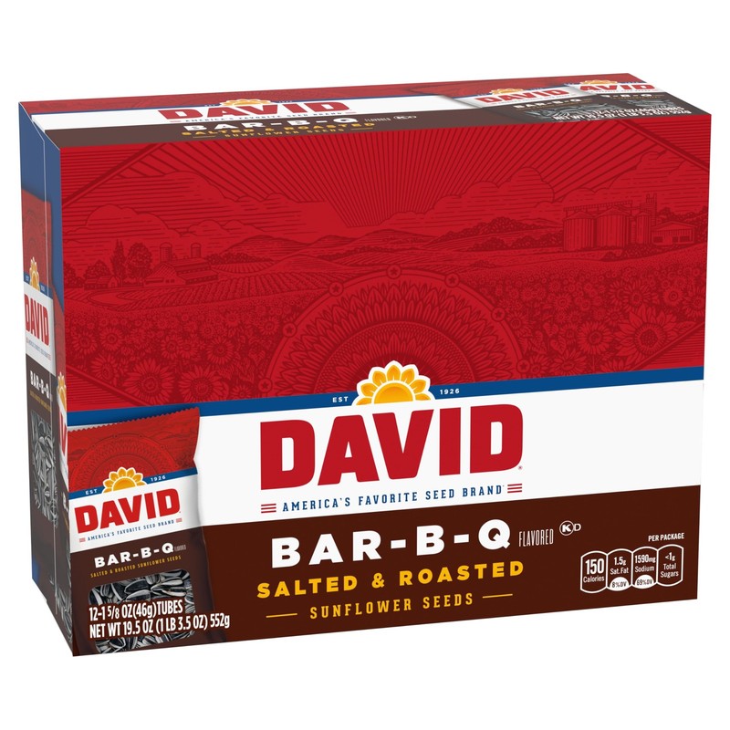 Sunflower Seeds, Bar-B-Q Flavor, Stocking Stuffer, 1.625 oz. (Pack of 12) gallery