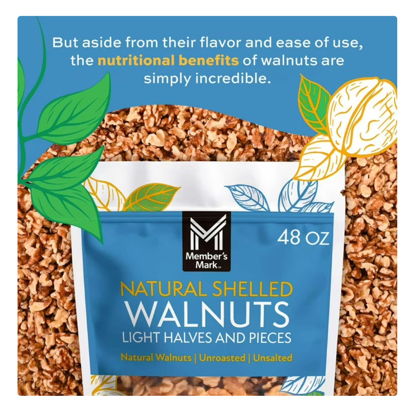 Member's Mark Natural Shelled Walnuts, 3 lbs. FREE shipping gallery