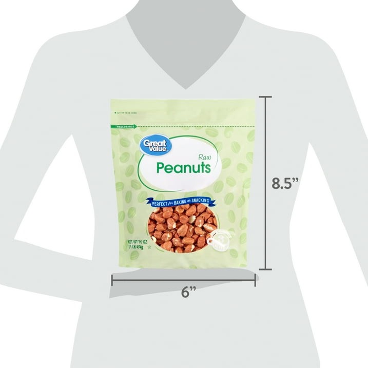 (Pack of 2) Raw Shelled Peanuts, 16 oz each Bags Free Shipping In 2 Days... gallery