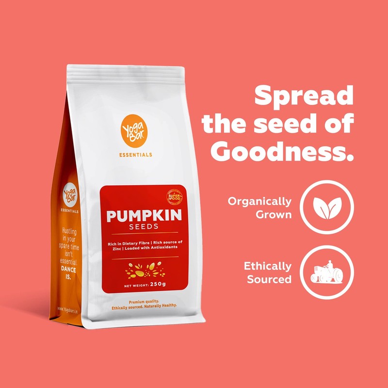 Yogabar Pumpkin Seeds 250g | Raw, Protein & Fiber-Rich | Superfood Snack gallery