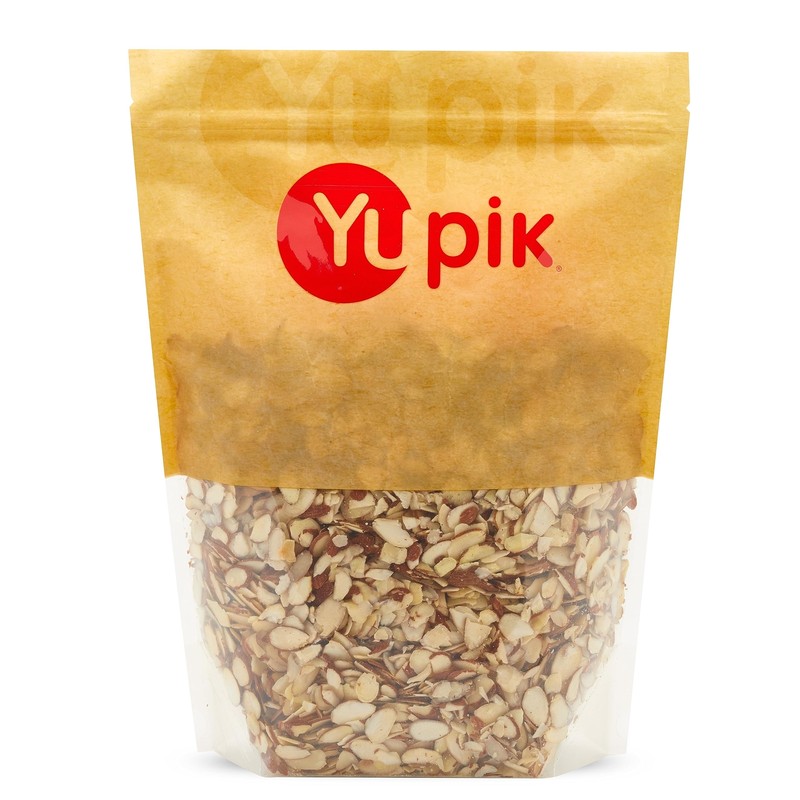 Yupik Sliced California Almonds With Skins 2.2 lb Unblanched Gluten-Free Kosh...