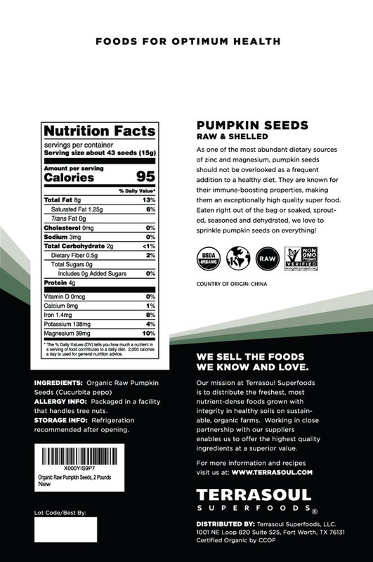 Terrasoul Superfoods Organic Pumpkin Seeds, 4 Lbs - Premium Quality, Fresh, Raw, gallery
