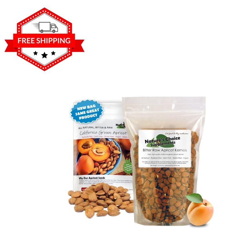 Apricot Seeds California Grown Bitter Raw 100% All Natural from Organic Farms 8