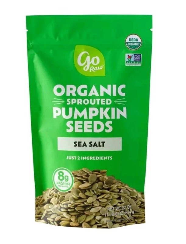 2 Packs Go Raw Organic Sprouted Pumpkin Seeds with Sea Salt 22 oz Each gallery