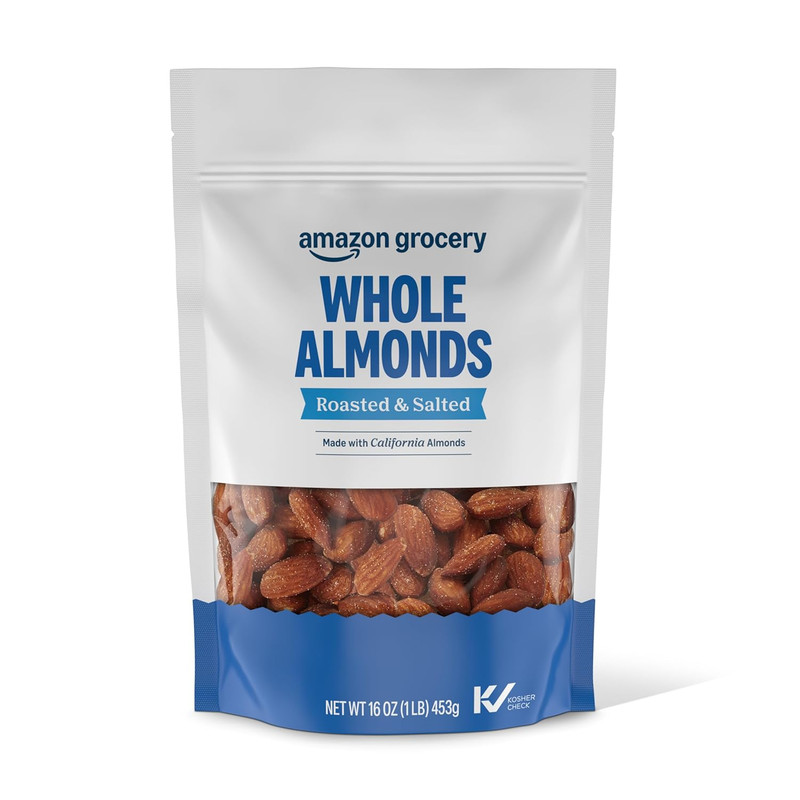 , Whole Almonds, Roasted & Salted, 16 Oz (Previously Happy Belly, Packaging May gallery