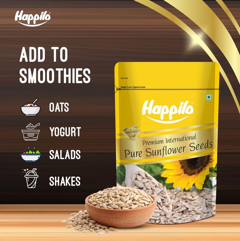 Happilo Raw Sunflower Seeds 250g | Healthy Protein Snack for Diet & Eating gallery