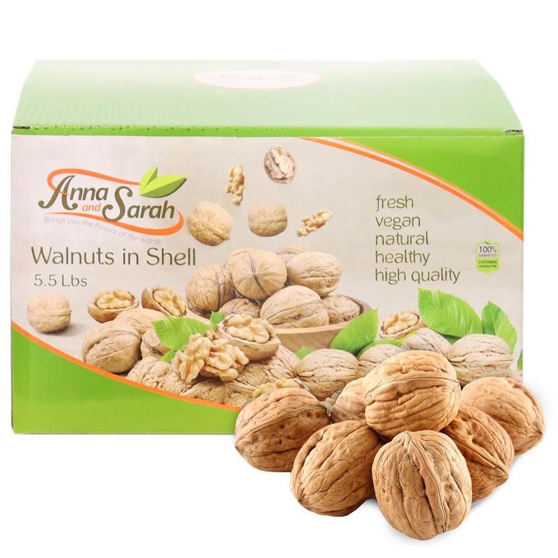Anna and Sarah Walnuts in Shell, Jumbo, Fresh, Buttery Taste, Easy to Crack, ... gallery