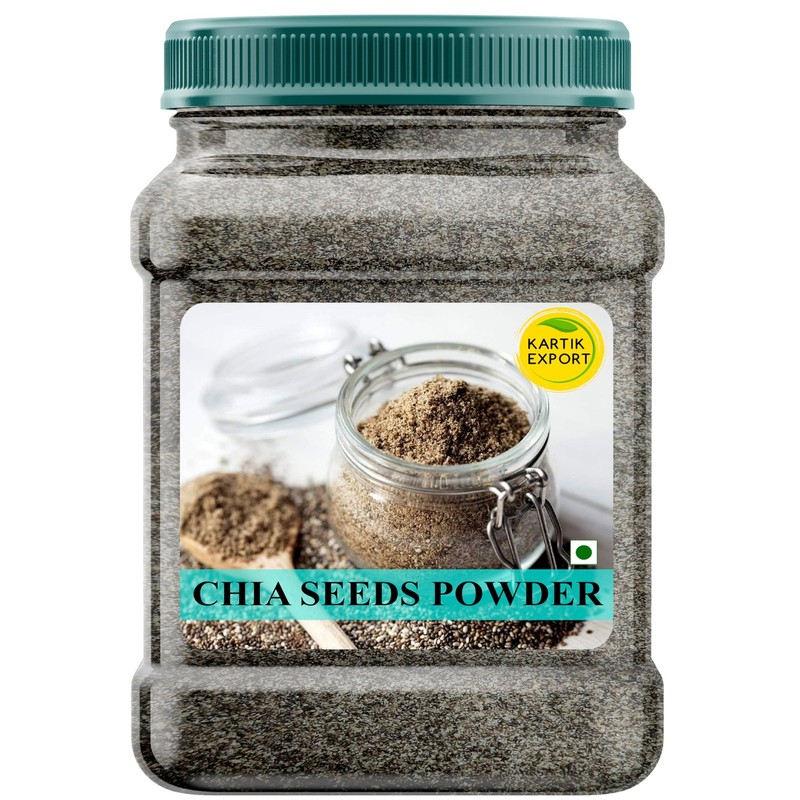 Kartik Export Chia Seed Powder 400g Jar Omega 3 Fibre Superfood Smoothie