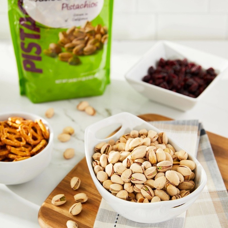 Roasted and Salted Pistachios 24 oz Bulk Shelled Nuts Healthy Snack Natural gallery