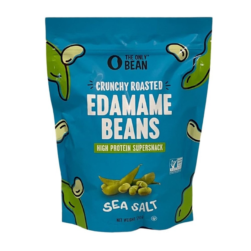 Crunchy Dry Roasted Edamame Snacks (Sea Salt),18 Ounce (Pack of 1)