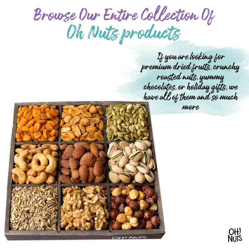 Oh! Nuts 9 Variety Nuts Gift Basket - Healthy Gift Baskets - Gourmet Assorted Nu gallery