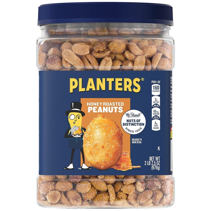 Honey Roasted Peanuts 2.16 lb Container 6PK Sweet Nutritious Snack for Sharing gallery