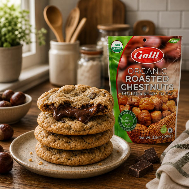 Organic Roasted Chestnuts Pack of 6 Shelled & Ready to Eat Chestnuts - Gluten Fr gallery