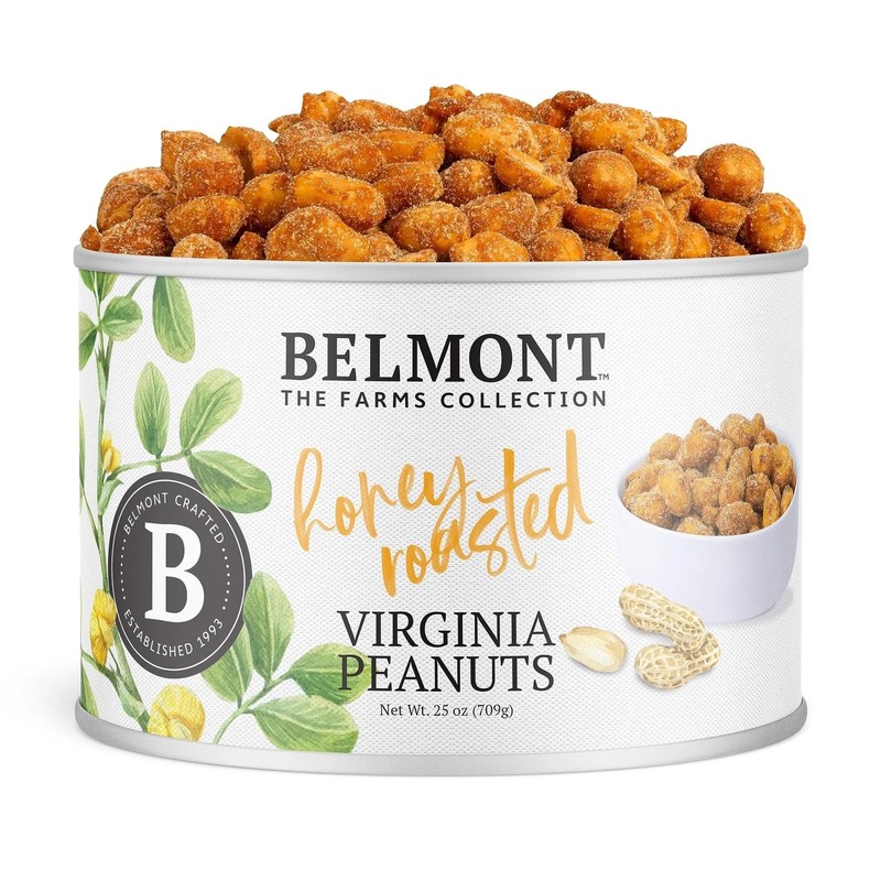 Belmont Peanuts Gourmet Honey Roasted Virginia Peanuts, 25 oz 1 Pack – Only 8...