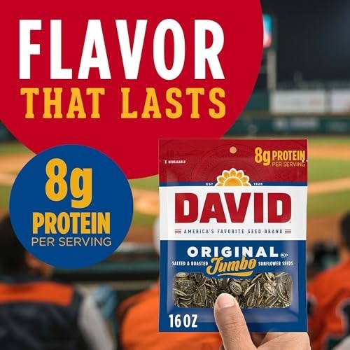 Salted Roasted Jumbo Sunflower Seeds 16 oz Bag Original Flavor Crunchy Snack On gallery