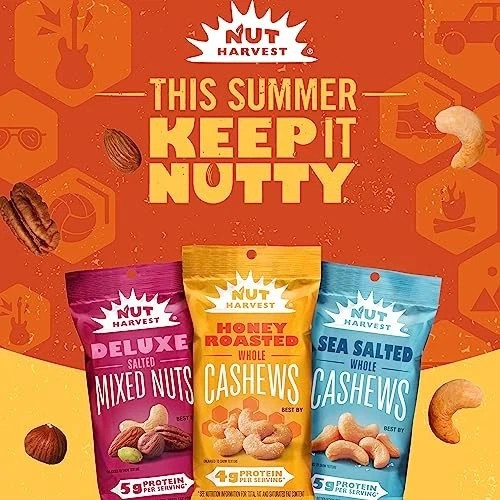 Nut Harvest, Deluxe Mixed Nuts, 2.25 Ounce, Pack of 16. gallery