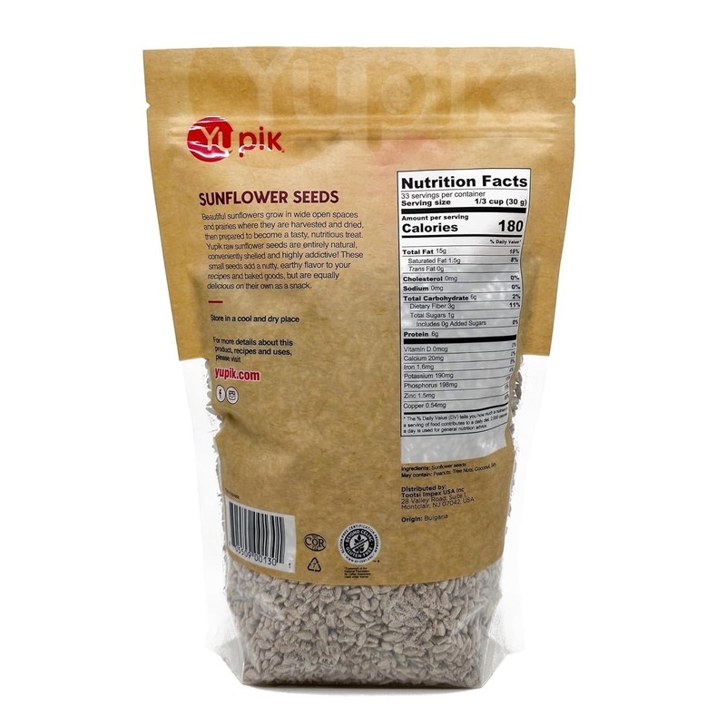 Raw Sunflower Seeds, Shelled, 2.2 lb 35.3oz, Kosher, Gluten-Free, Unsalted Su... gallery