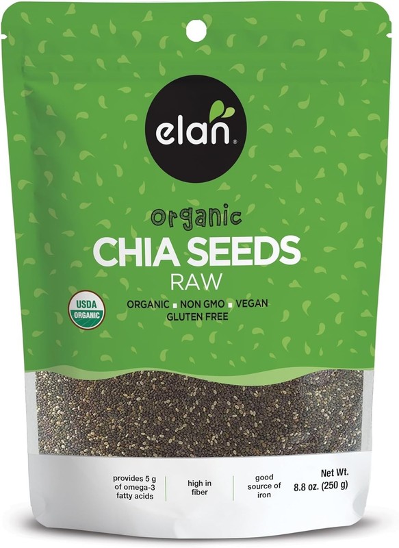 Elan Organic Chia Seeds Non GMO Vegan Gluten Free 8.8 oz