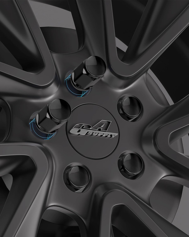 1/2X20 Black Lug Nuts, 1/2-20 Closed End Bulge Acorn Lug Nuts 3/4 Inch 19Mm Hex gallery