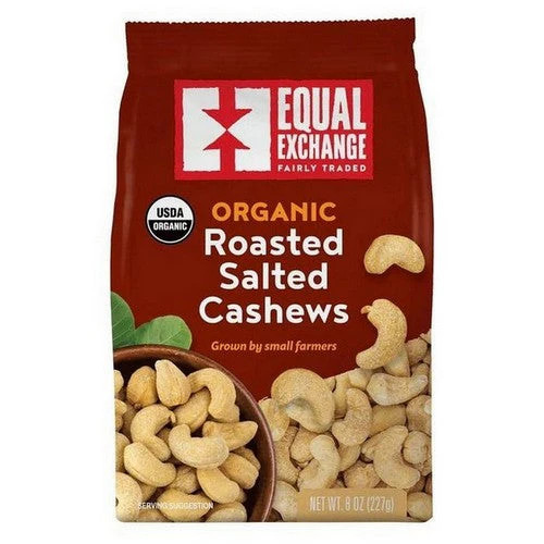 Organic Roasted Salted Cashews 8 Oz By Equal Exchange