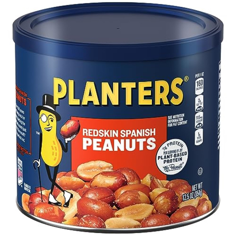 Redskin Spanish Peanuts, Roasted Salted Peanuts 12.5 Oz Jars (Pack of 6) gallery