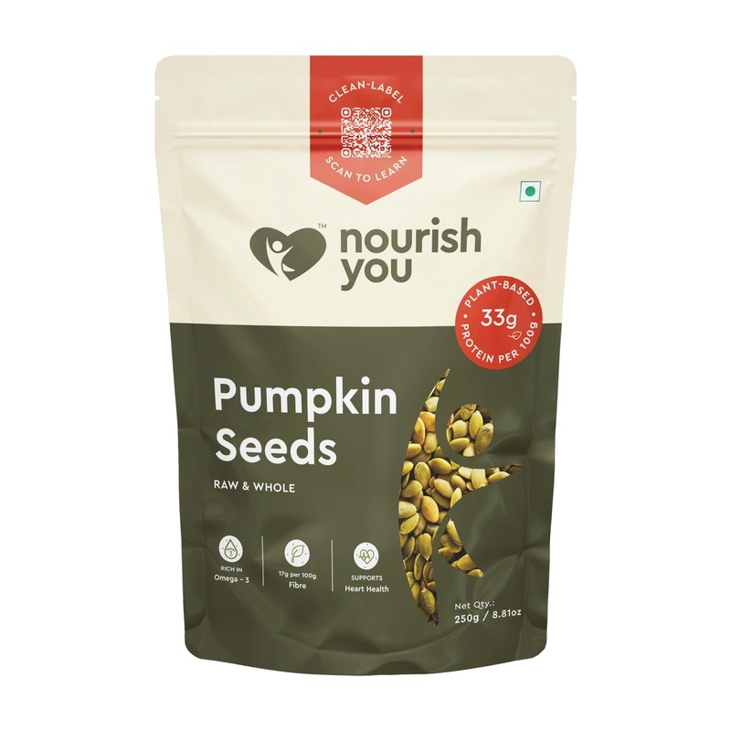 Nourish You Raw Pumpkin Seeds 250g | High Protein, Crunchy & Healthy Superfood