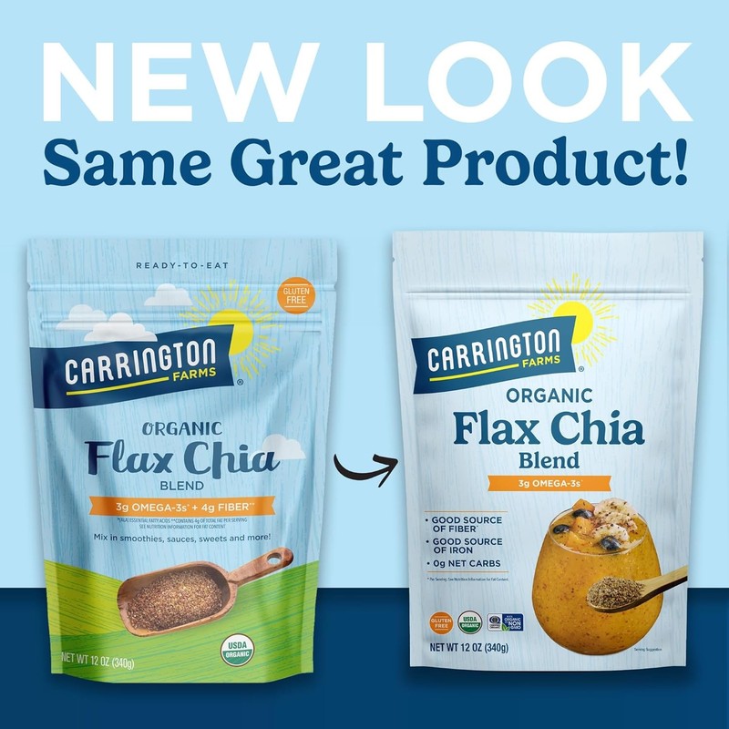 Carrington Farms Flax Chia Blend, Gluten Free, USDA Organic, 12 Ounce gallery