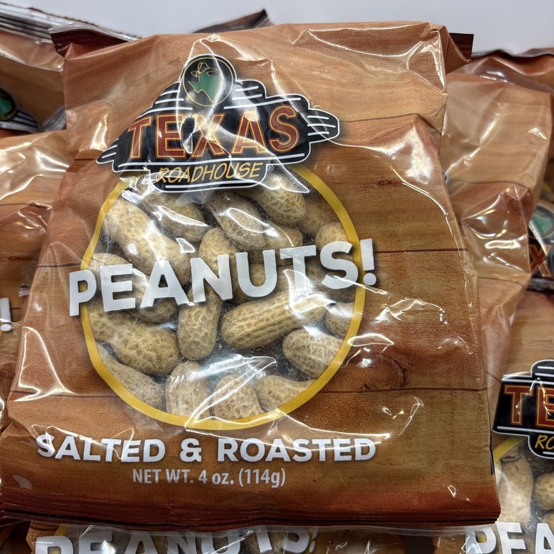 11 Sealed Bags Of Texas Roadhouse Salted & Roasted Peanuts Net WT 4.0 Oz (114g) gallery