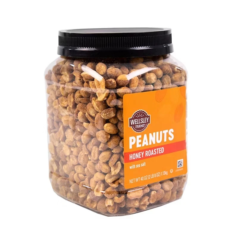 Wellsley Farms Honey Roasted Dry Roasted Peanuts 40 oz Pantry Jar Party Snack gallery