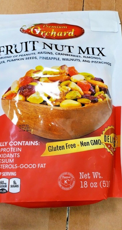 2 PACK PREMIUM ORCHARDFRUIT NUT MIX GLUTEN FREE (18 OZ EACH)