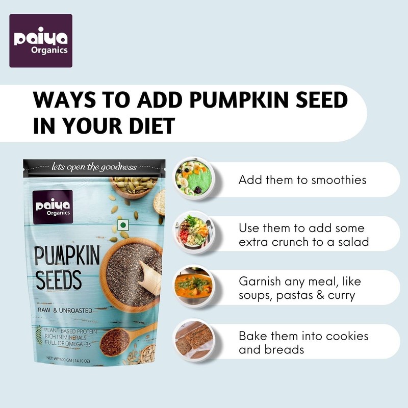 Paiya Organics Pumpkin Seeds 900gm gallery