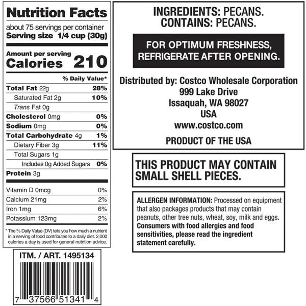 Pecan Pieces, 5 lbs Product of USA gallery