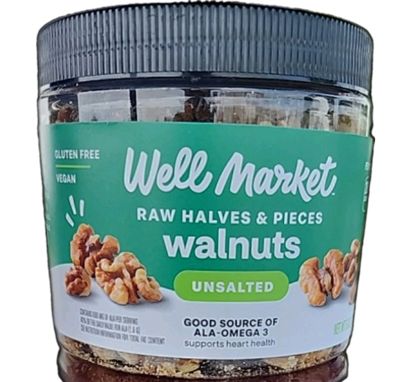 3 WELL MARKET WALNUT RAW HALVES & PIECES FREE SHIPPING USA EXP DATE: 1/2027 gallery