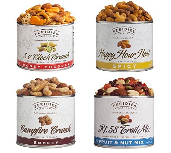 Elite Snack Trail Mix Assortment 4 Cans 33oz Sweet Spicy Kosher gallery