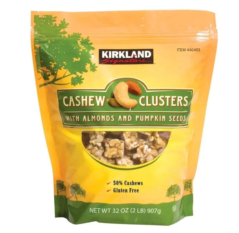 Kirkland Signature Cashew Clusters 4-Pack 32oz – Nutty, Crunchy Sweet Perfection