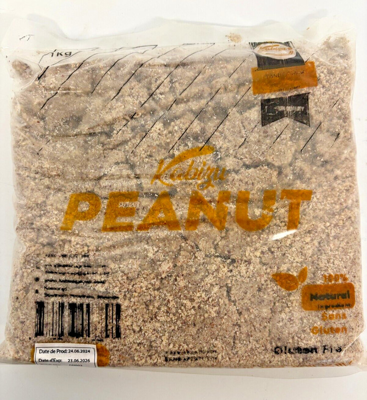 Kabisu Roasted Peanut Flour 1kg, 100% Natural
